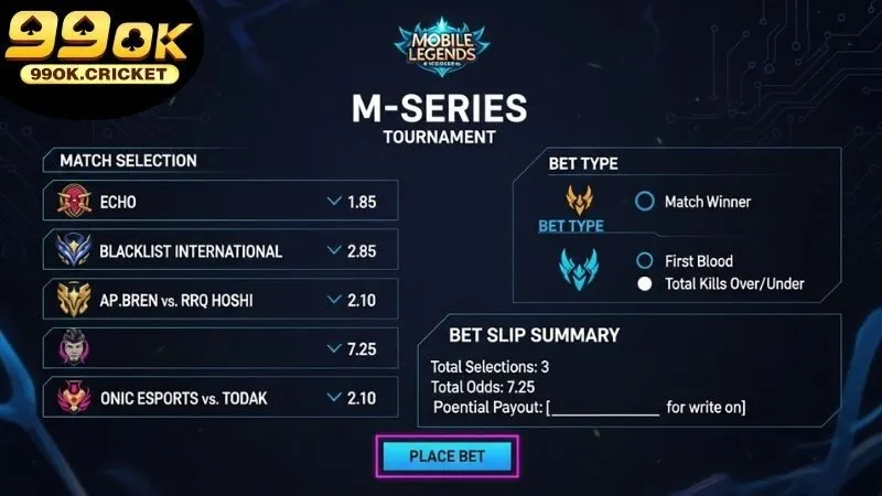 Cá cược giải MSeries Mobile Legends - Đấu trường đỉnh cao 4 Kinh nghiệm cá cược giải MSeries Mobile Legends hiệu quả
